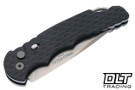 Pro-Tech TR-4 - Black Feather Textured Aluminium - Stonewashed MagnaMax Blade
