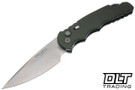 Pro-Tech TR-4 - Green Aluminum - Stonewashed MagnaMax Blade