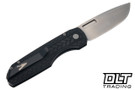 Pro-Tech Vero Synapse 2 - Black Herringbone Textured Aluminum - Stonewashed MagnaMax Blade
