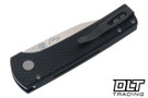 Pro-Tech Ramon Chavez Scapegoat - Black Carbide Textured Aluminum - Stonewashed MagnaMax Blade