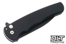 Pro-Tech Malibu - Black Dragon Scale Textured Aluminum - Black DLC MagnaCut Wharncliffe Blade