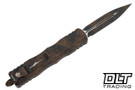 Microtech Dirac Delta D/E - Outbreak Handle - Outbreak Blade - Signature Series - 227-1PLOBS
