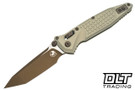 Microtech Socom Ram-Lok T/E - Champagne Frag Handle - Gold Blade - 161RL-1FRCG-C19Z23