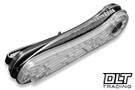 CIVIVI Elementum C18062AM-1 closed from above, slim profile with blade centered between stainless liners