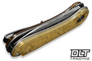 Civivi Elementum C18062AM-2 - Polished Yellow Ultem - Satin Rock Grind Pattern Nitro-V Blade