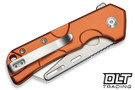 Civivi Pulsara Utility C24041F-3 - Orange Aluminum - Stonewashed SS Blade Holder - 6Cr13 Blade - 3 Extra Blades