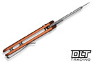 Civivi Pulsara Utility C24041F-3 - Orange Aluminum - Stonewashed SS Blade Holder - 6Cr13 Blade - 3 Extra Blades