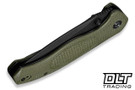 Civivi Vyrent C25037-2 - Contoured Olive Canvas Micarta - Black Stonewashed Nitro-X7 Blade