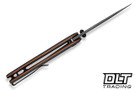 Civivi Vyrent C25037B-DS1 - Contoured Black Tan & Orange G-10 - Damascus Blade