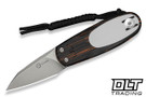 Civivi Purr C25054-5 - Orange Black & White G-10 - Stonewashed Nitro-V Blade