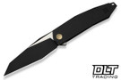 WE Knife Tally WE23090-1 - Black Titanium - Black Stonewash Satin Flat M390 Blade