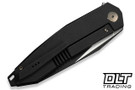 WE Knife Tally WE23090-1 - Black Titanium - Black Stonewash Satin Flat M390 Blade