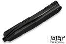 WE Knife Tally WE23090-1 - Black Titanium - Black Stonewash Satin Flat M390 Blade