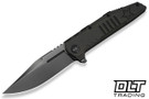 WE Knife Temper WE25079-2 - Charcoal Gray Titanium - Polished Gray M390 Blade