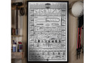 KNAFS White Knife Poster - Modern Guide to Knives