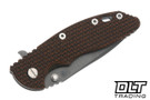 Hinderer 3.5" XM-18 Spanto MagnaCut - Working Finish Titanium & Blade - Orange & Black G-10
