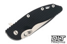 Hinderer 3.5" XM-18 Spanto MagnaCut - Bead Blasted Titanium - Stonewashed Blade - Black G-10