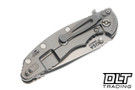 Hinderer 3.5" XM-18 Spanto MagnaCut - Bead Blasted Titanium - Stonewashed Blade - Coyote G-10