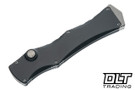 Marfione Custom Halo IV - Black Hardcoat Ano Aircraft Alloy Handle - Star Grind - Mirror Polish Blade - 1151-STMPBK-MCK