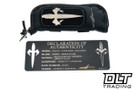 Marfione Custom Halo IV - Black Hardcoat Ano Aircraft Alloy Handle - Star Grind - Mirror Polish Blade - 1151-STMPBK-MCK