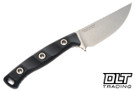 Microtech Akris - Black G-10 Handle - Stonewashed Blade - Kydex Sheath with Belt Loop - 95-10BK-6