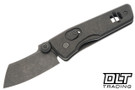 Serge Knives Guppy Midtech - Acidwashed & Tumbled Titanium - Acidwashed & Tumbled MagnaCut Blade