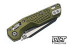 Microtech MSI Mini Ram-Lok - OD Green Frag Handle - Black Blade - 210M-1FROD