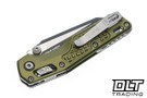 Microtech MSI Mini Ram-Lok - OD Green Frag Handle - Black Blade - 210M-1FROD