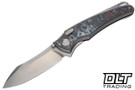 Hawk Talon - Titanium Handle - Santa Clara CamoCarbon Overlay - Brightwash M390 Blade