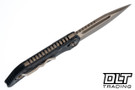 Heretic Koschei - Bronze MagnaCut Blade - Bronze Hardware - Marble Carbon Fiber Chassis