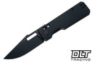 Vero Engineering Aura - Black Aluminum - Black Drop Point 14C28N Blade