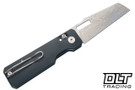 Vero Engineering Aura - Grey Aluminum - Damascus Talon Blade