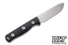 Hellbender Mudpup 4 - Black Micarta - Tumbled MagnaCut Blade - Kydex Sheath