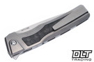 MachineWise Sonora - Zirblast Titanium - Green Carbon Inlay - Zirblast Clip & Bolster - Stonewash S90V Blade - 056