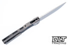MachineWise Sonora - Zirblast Titanium - Blue Carbon Inlay - Stonewash S90V Blade - 075