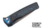 MachineWise Sonora - DLC Titanium - Blue Carbon Inlay - DLC S90V Blade - 041
