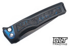 MachineWise Sonora - DLC Titanium - Blue Carbon Inlay - DLC S90V Blade - 037