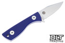 Auxiliary Manufacturing Runt - Purple G-10 - Stonewashed 14C28N Blade