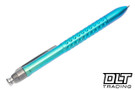 MachineWise ROTA Pen - Aqua Fade Dimple Titanium - Click Mechanism - #0423