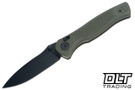 Spartan Blades Eleos Folder - Green GFN Handle - Black 154CM Drop Point Blade