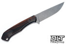 Goathead Knives Hunter 3.5 - Ironwood - Gunstock Checkering Pattern - Sandblasted Stonewash MagnaCut Blade #4