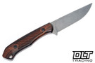 Goathead Knives Hunter 3.5 - Ironwood - Gunstock Checkering Pattern - Sandblasted Stonewash MagnaCut Blade #5