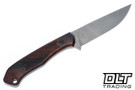 Goathead Knives Hunter 3.5 - Ironwood - Gunstock Checkering Pattern - Sandblasted Stonewash MagnaCut Blade #8