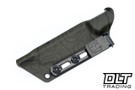 Goathead Knives Hunter 3.5 - OD Green G-10 - Rock Pattern - Sandblasted Stonewash MagnaCut Blade - Topo Kydex