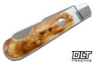 RoseCraft Elk River Easy Open Jack - Toasted White Bone - Satin 14C28N Lambsfoot Blade