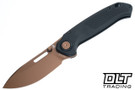 Vosteed Zander - Vanchor Lock - Black Aluminum - Copper Dune S35VN Blade