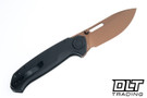 Vosteed Zander - Vanchor Lock - Black Aluminum - Copper Dune S35VN Blade