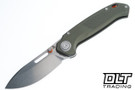 Vosteed Zander - Vanchor Lock - Olive Green Aluminum - Stonewash S35VN Blade