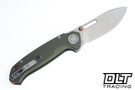 Vosteed Zander - Vanchor Lock - Olive Green Aluminum - Stonewash S35VN Blade