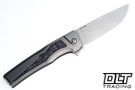 MachineWise Sonora - Zirblast Titanium - Purple Carbon Inlay - Zirblast Clip & Bolster - Stonewash S90V Blade - 059